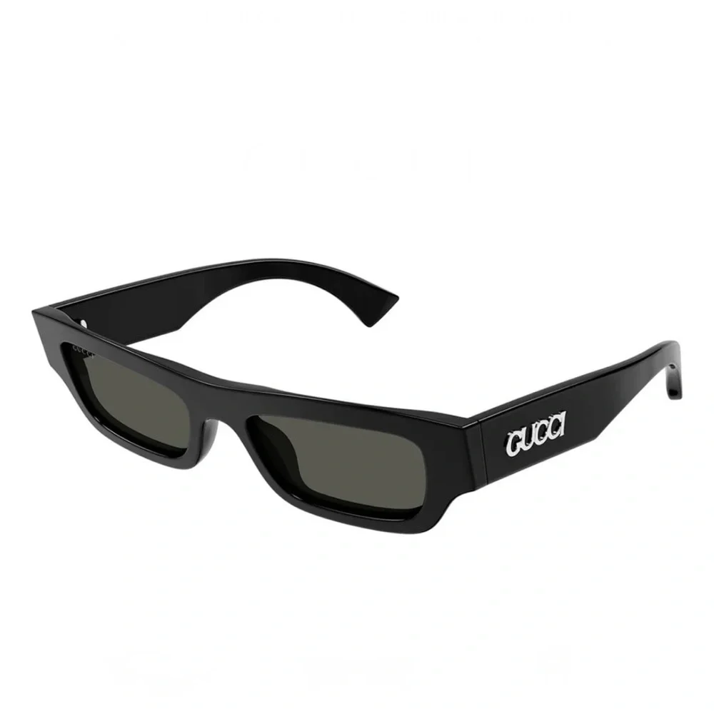 Gucci Men's GG1839SM Miami 52mm Rectangle Sunglasses Black Sunglasses NWT 490$